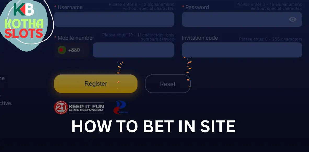 Step-by-step guide on placing bets on the casino site for Bangladeshi users