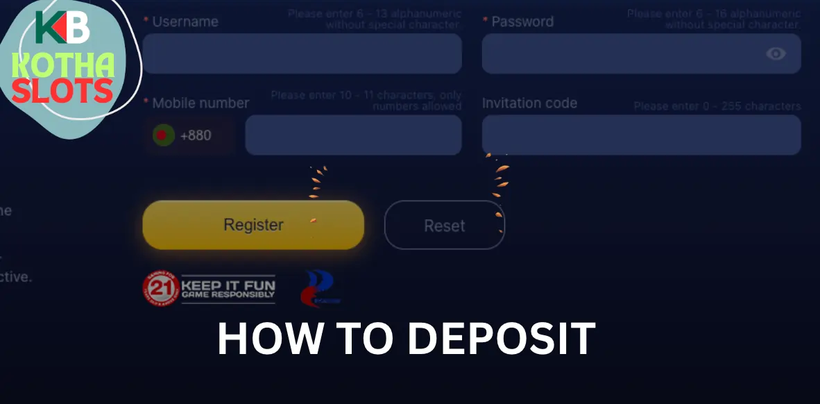 How to deposit money in your casino account from Bangladesh