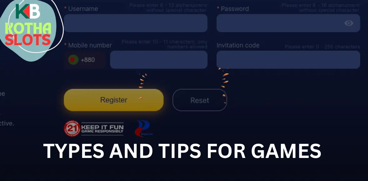 Overview of game types with playing tips for Bangladeshi players